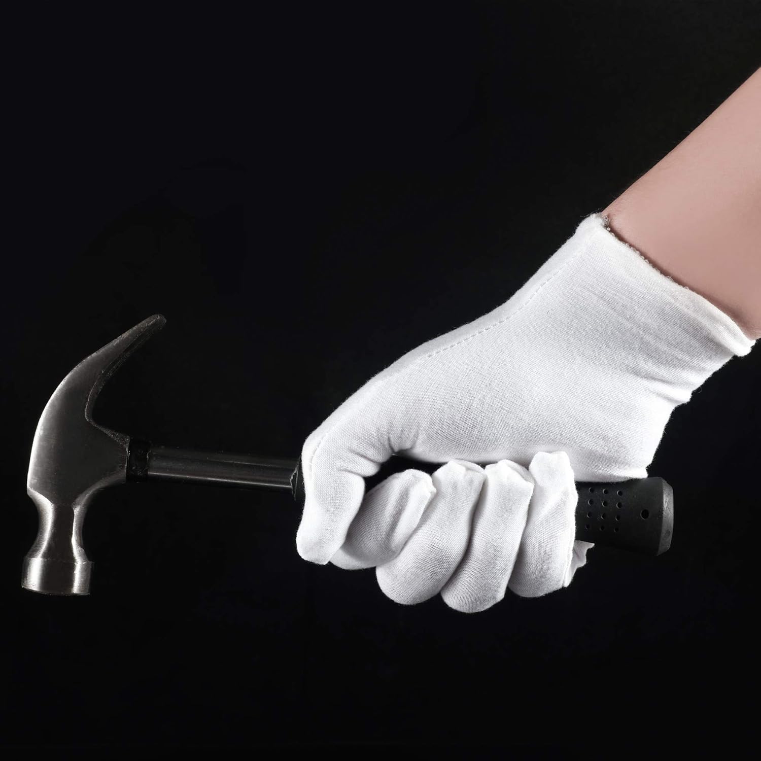 Thumbnail 2 de 3 Pairs White Cotton Gloves for Eczema Care