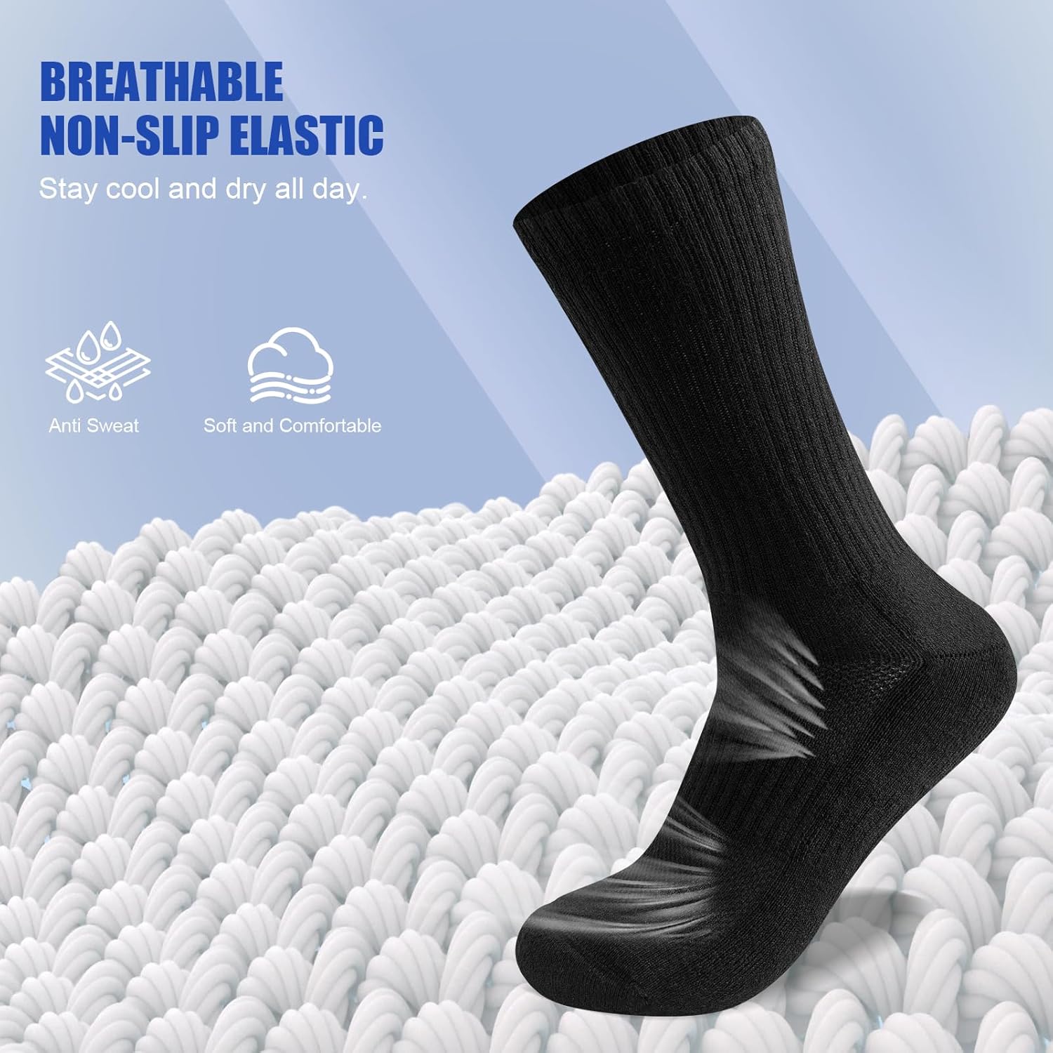 Thumbnail 3 de SockWaddles Calzini Unisex in Cotone senza Cuciture, Sportivi e Traspiranti – 6 Paia