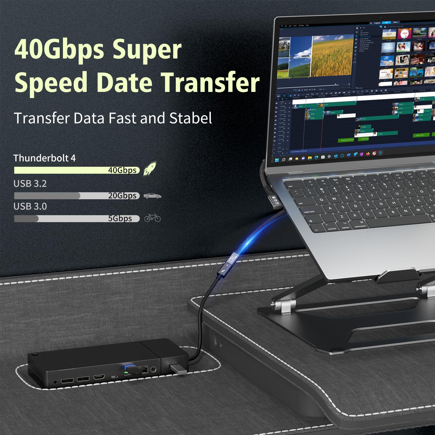 Thumbnail 5 de Cable Extensión USB 4 Thunderbolt 4 – Carga 240W, 40 Gbps ⚡