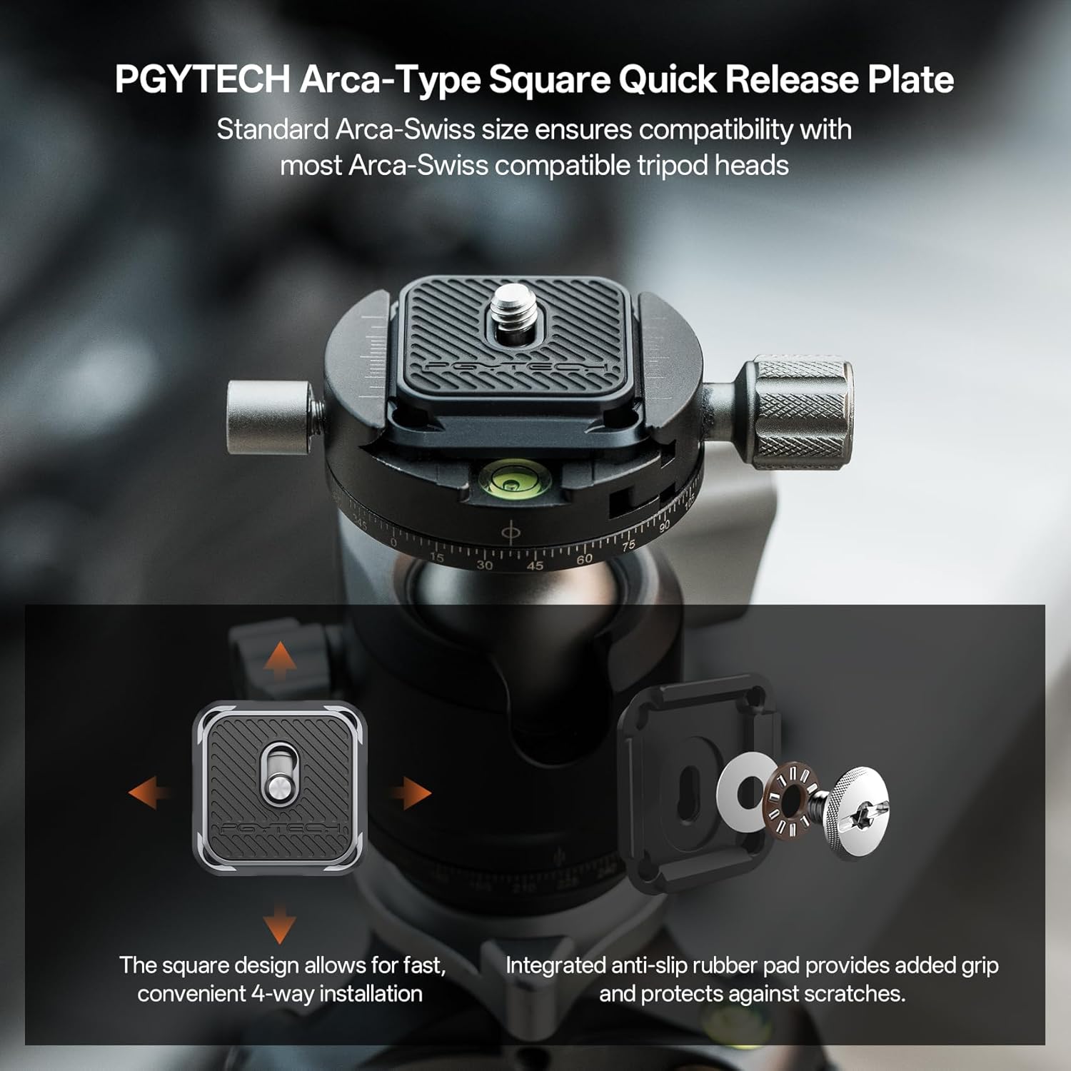 Thumbnail 4 de PGYTECH Kamera-Schultergurt Montage-Schnellspannklemme & Arca-Plate-Kit (Aluminium, SnapLock-Design)