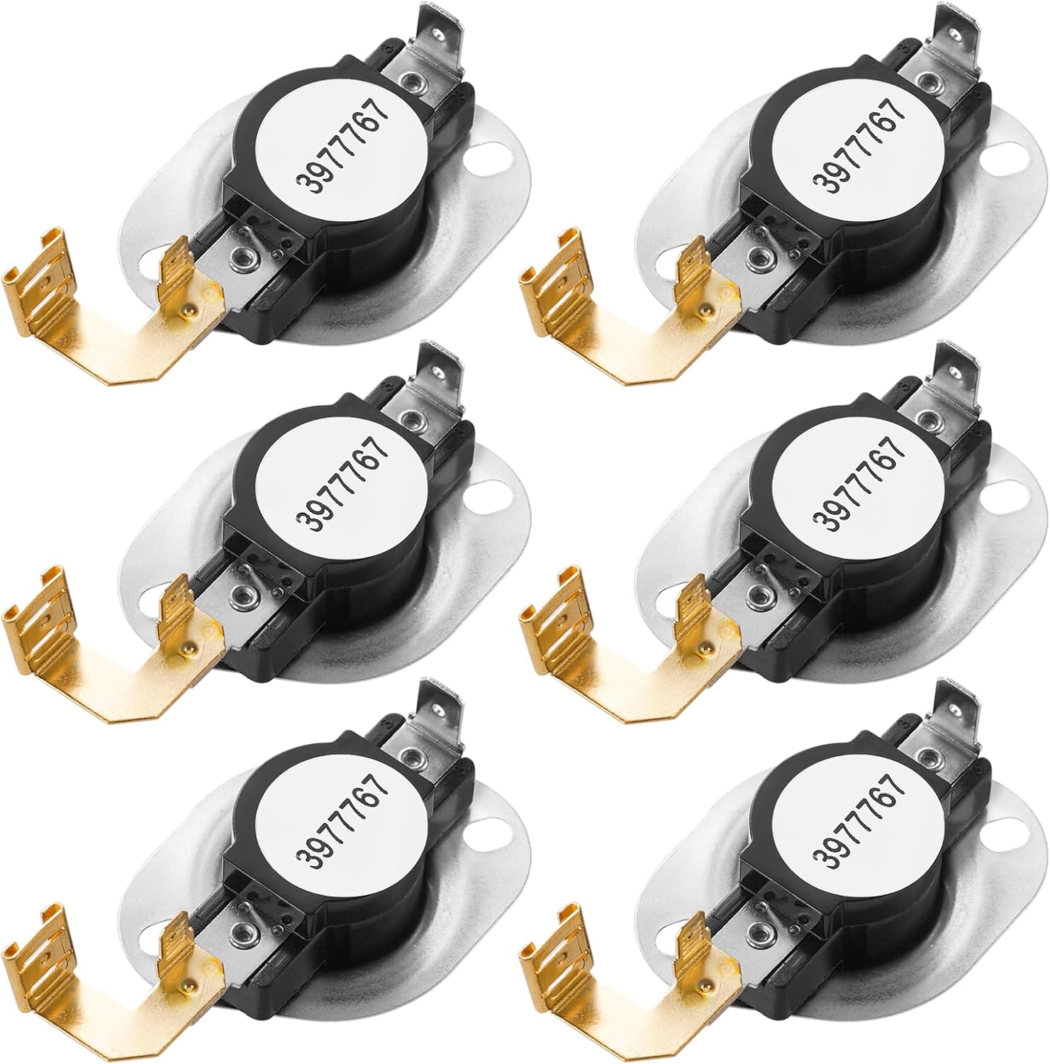 Detalle de Catilon 3977767 Dryer Thermostat Kit, 6 High-Limit Thermostats