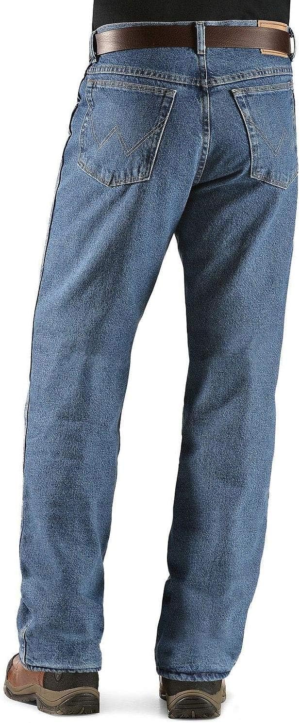 Detalle 2 de Wrangler Big & Tall Rugged Wear Woodland Thermal – męskie dżinsy Night Brown/Black