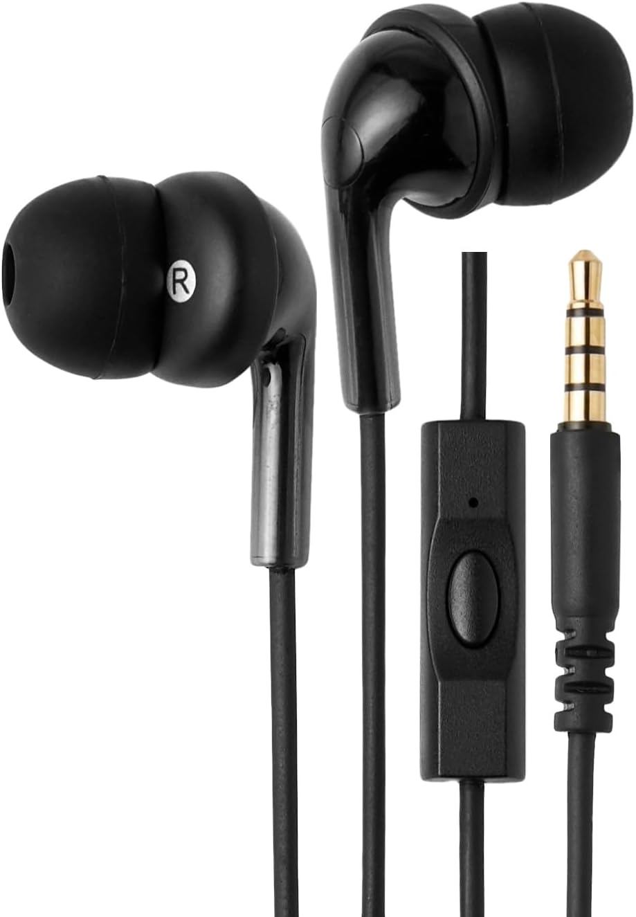 Detalle de Amazon Basics Wired Earbuds 4.2 ft