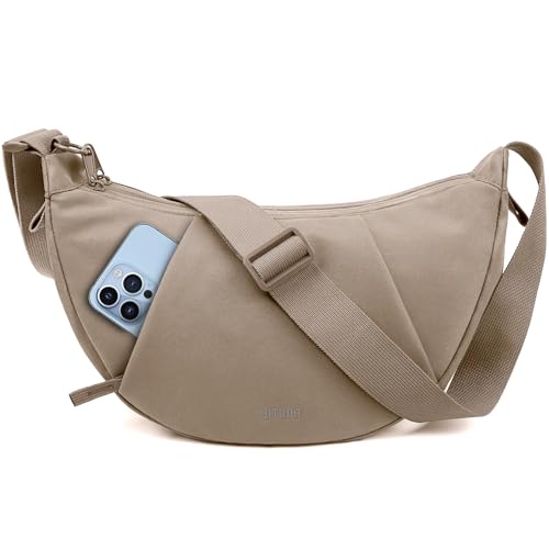 Detalle de BITUOR Crossbody Bag for Women: Anti-theft Crescent Shoulder Bag, 8.3L