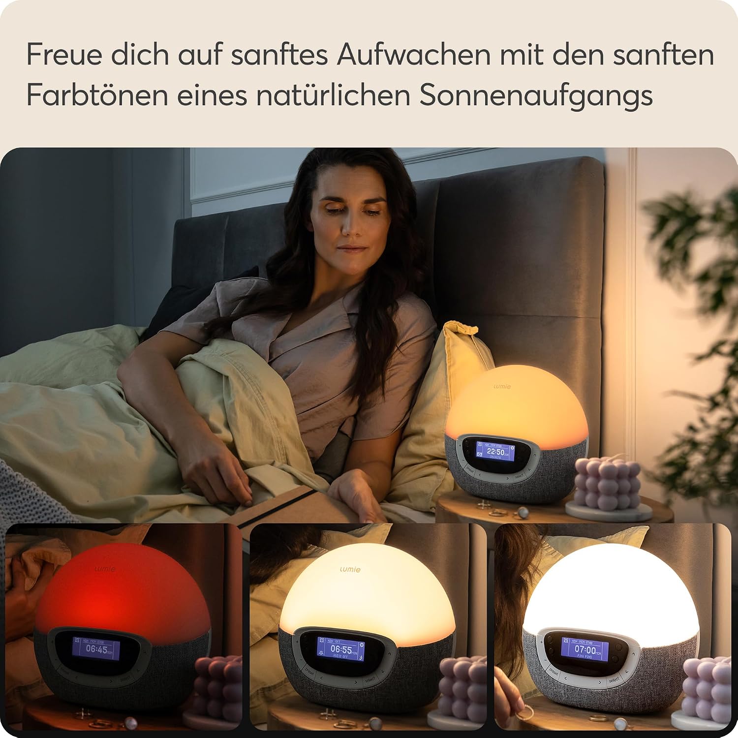 Detalle de Lumie Bodyclock Shine 300 Lichtwecker mit Radio