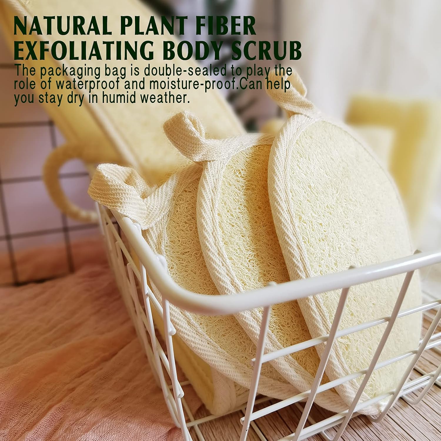 Thumbnail 5 de Natural Loofah Sponge Exfoliating 3-Pack