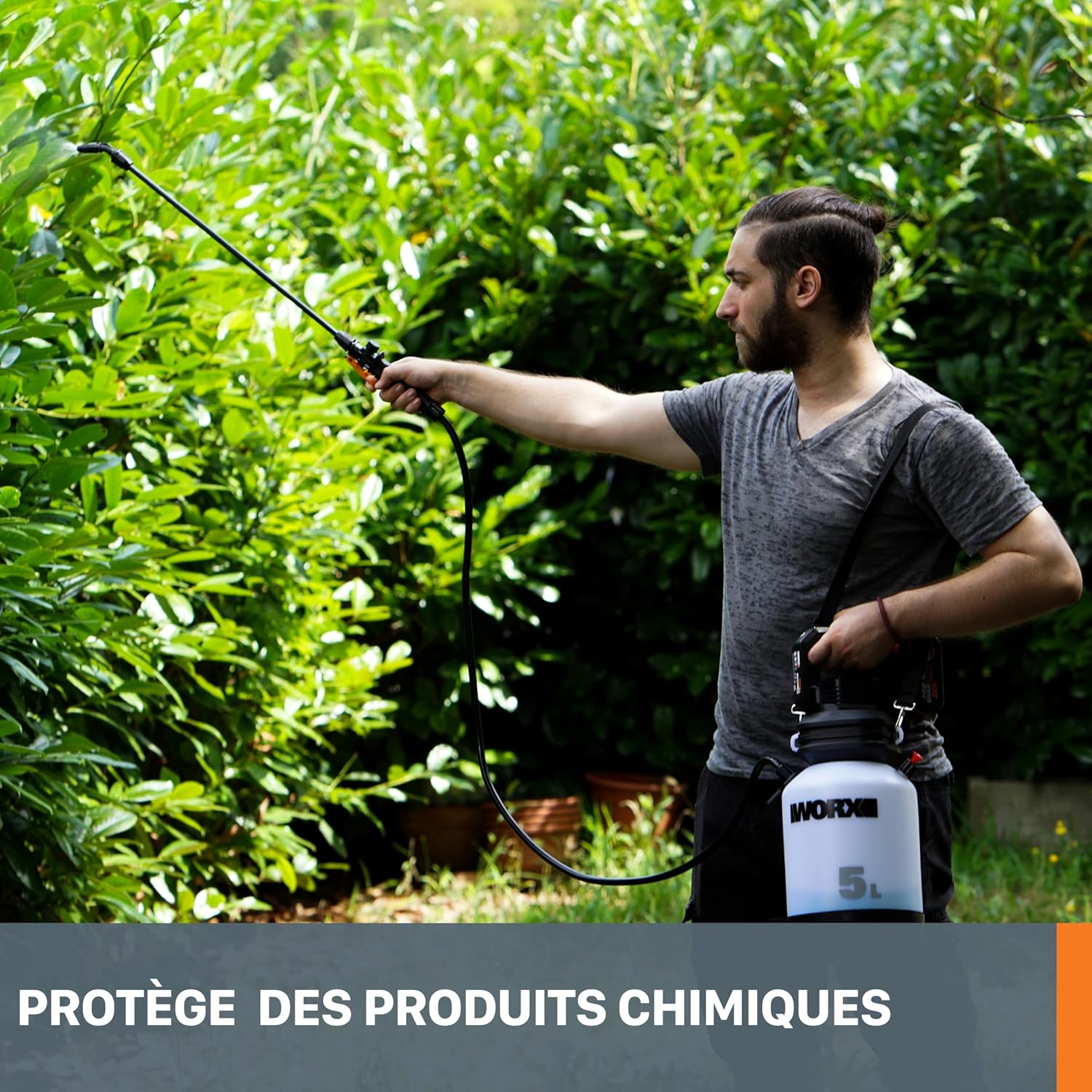 Thumbnail 5 de WORX Pulvérisateur à Pression de Jardin sans Fil 20V WG829E.9 — 5 L, débit 25 L/h, sans batterie