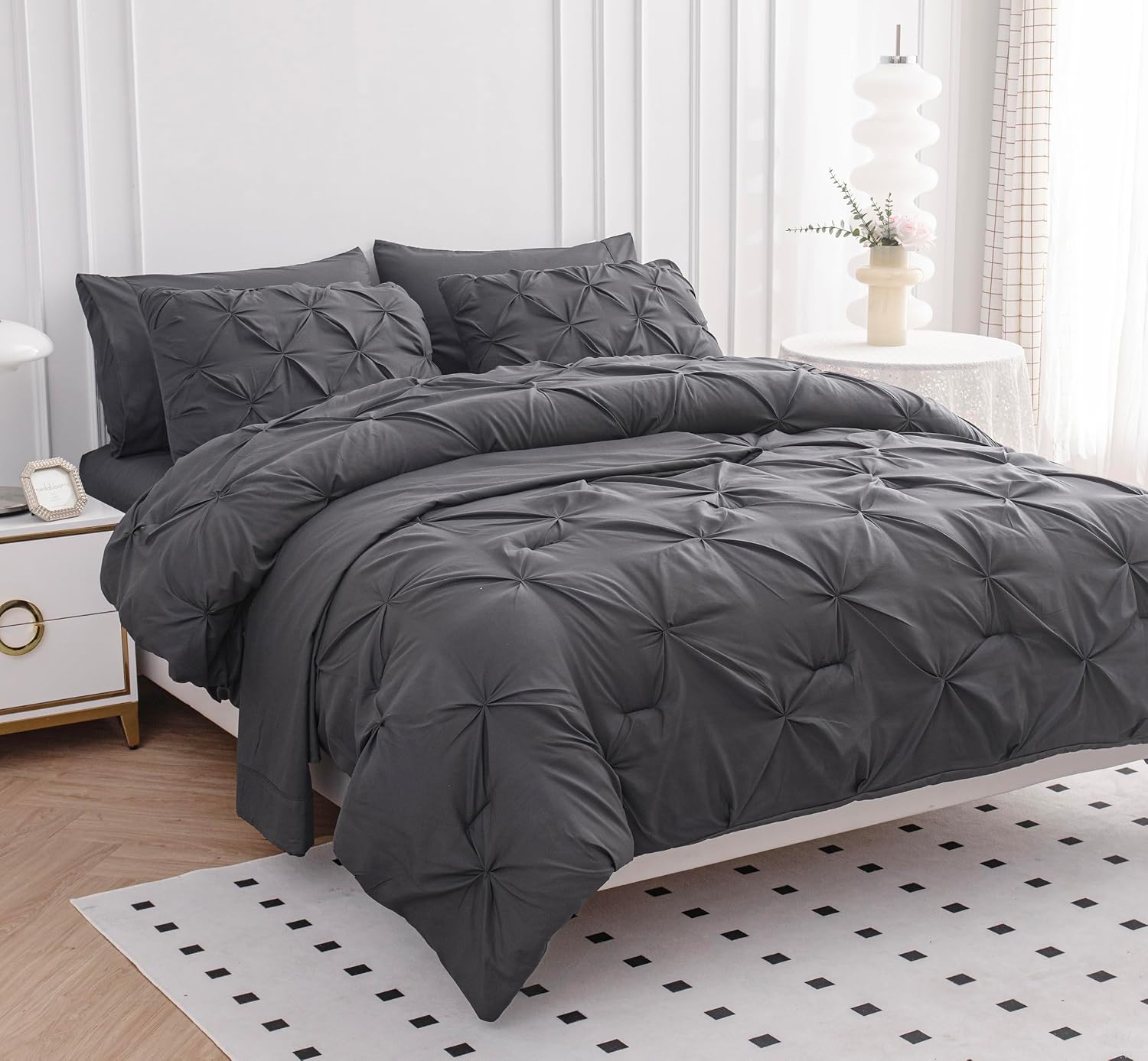 Detalle 2 de Lane Linen Comforter King Size 7-Pc Bed-In-A-Bag