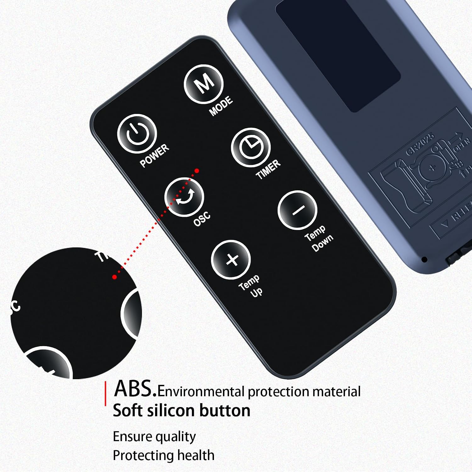 Thumbnail 1 de TCNOUMT Replacement Remote Control for LYMYBETY/MONHOUSE HEAT_102 Portable Electric Heater