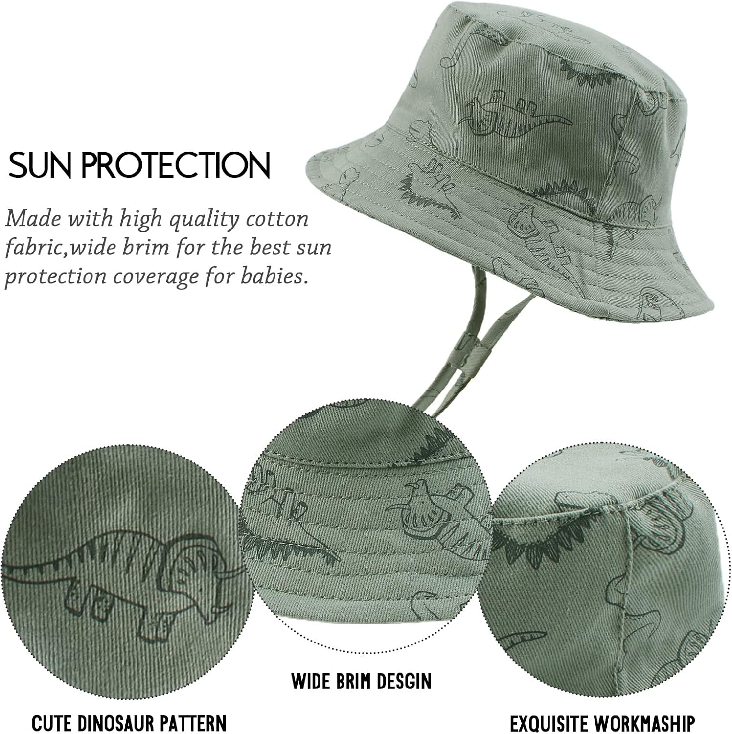 Thumbnail 2 de XIAOHAWANG Baby Sun Hat Dinosaur