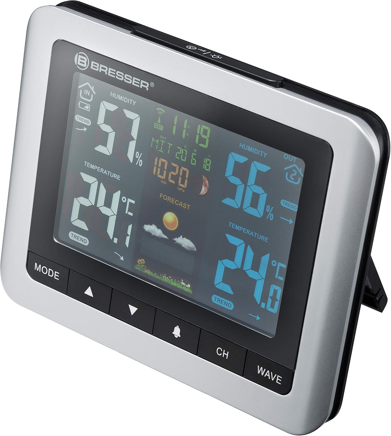 Detalle 2 de Bresser MeteoTemp BF Funk-Wetterstation mit Touch