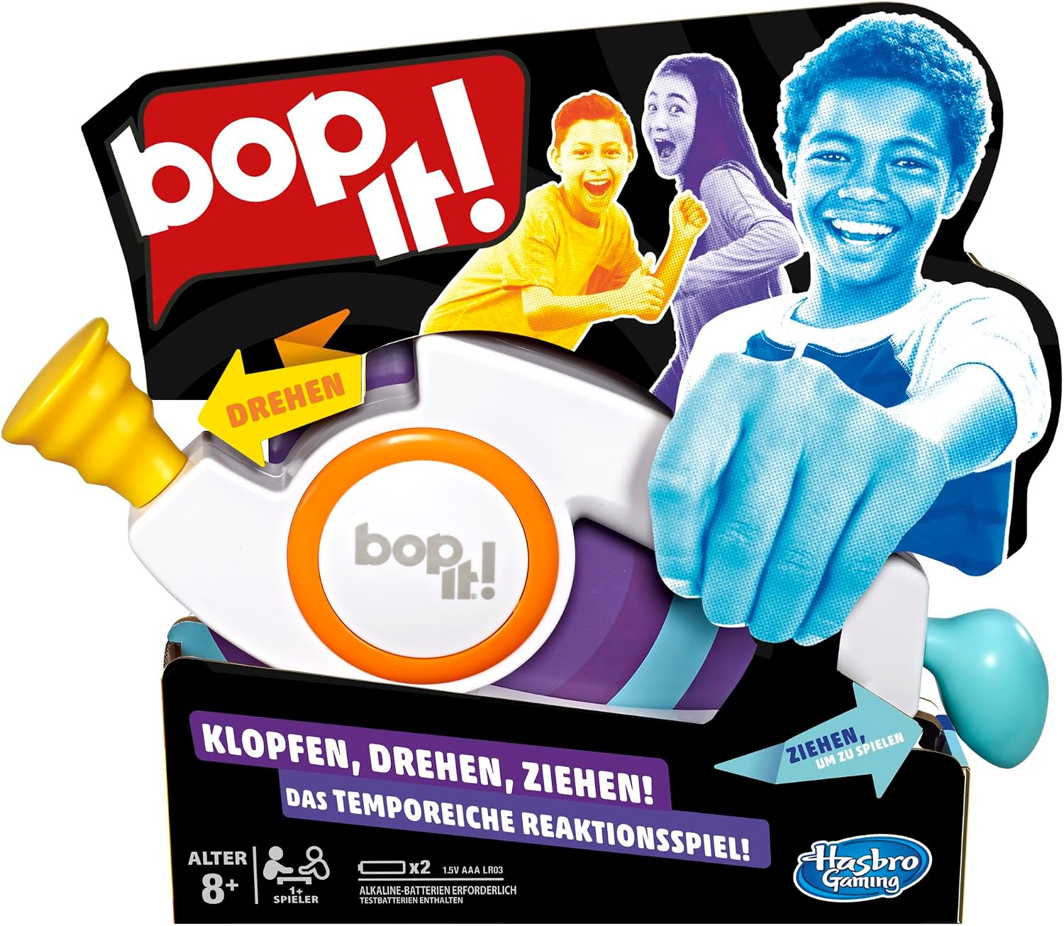 Detalle de Hasbro Gaming Bop It – elektronisches Partyspiel für Reaktionstests mit Multiplayer-Modus