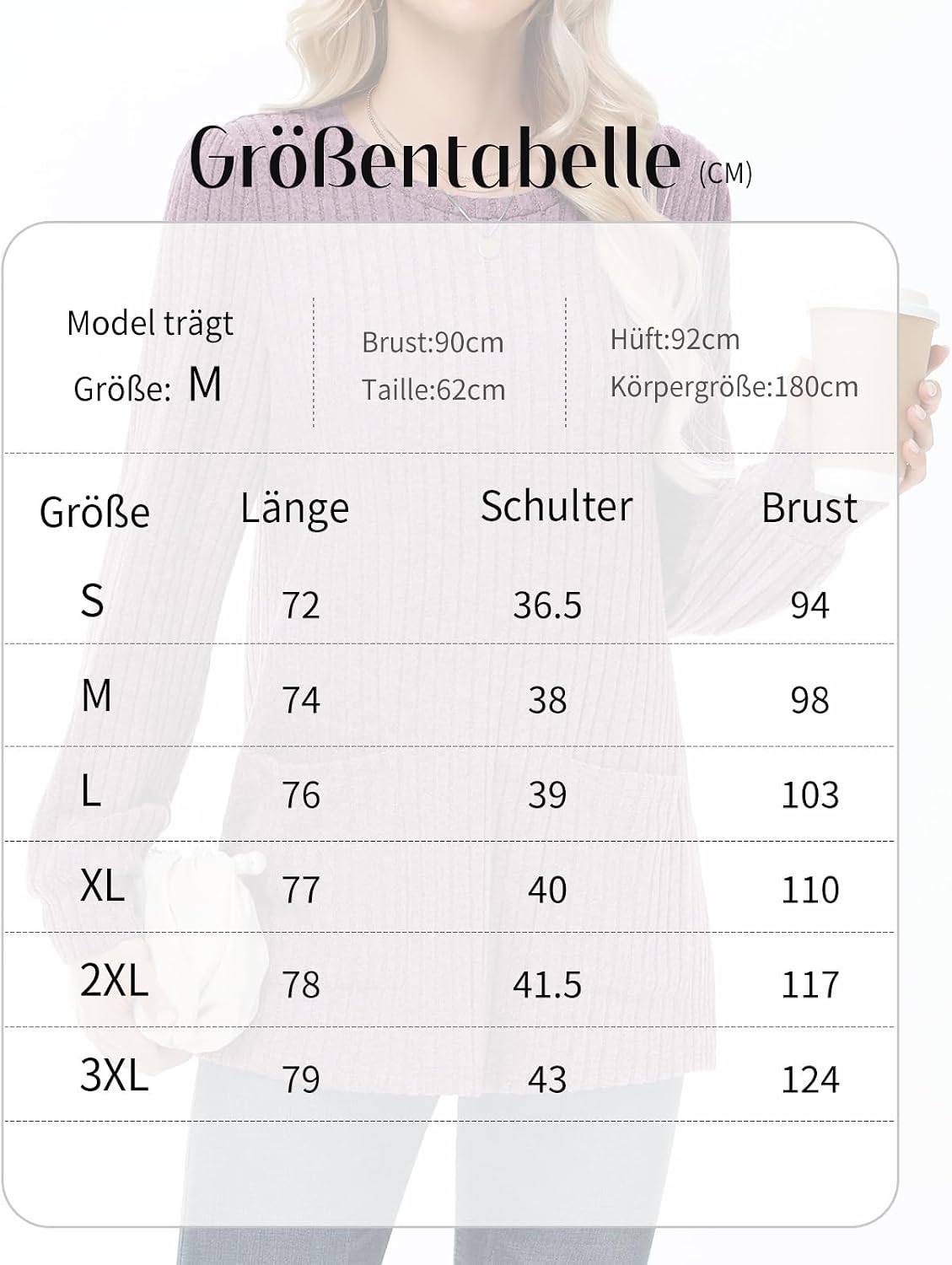 Detalle 2 de Tanmolo Damen Pullover mit Rundhals