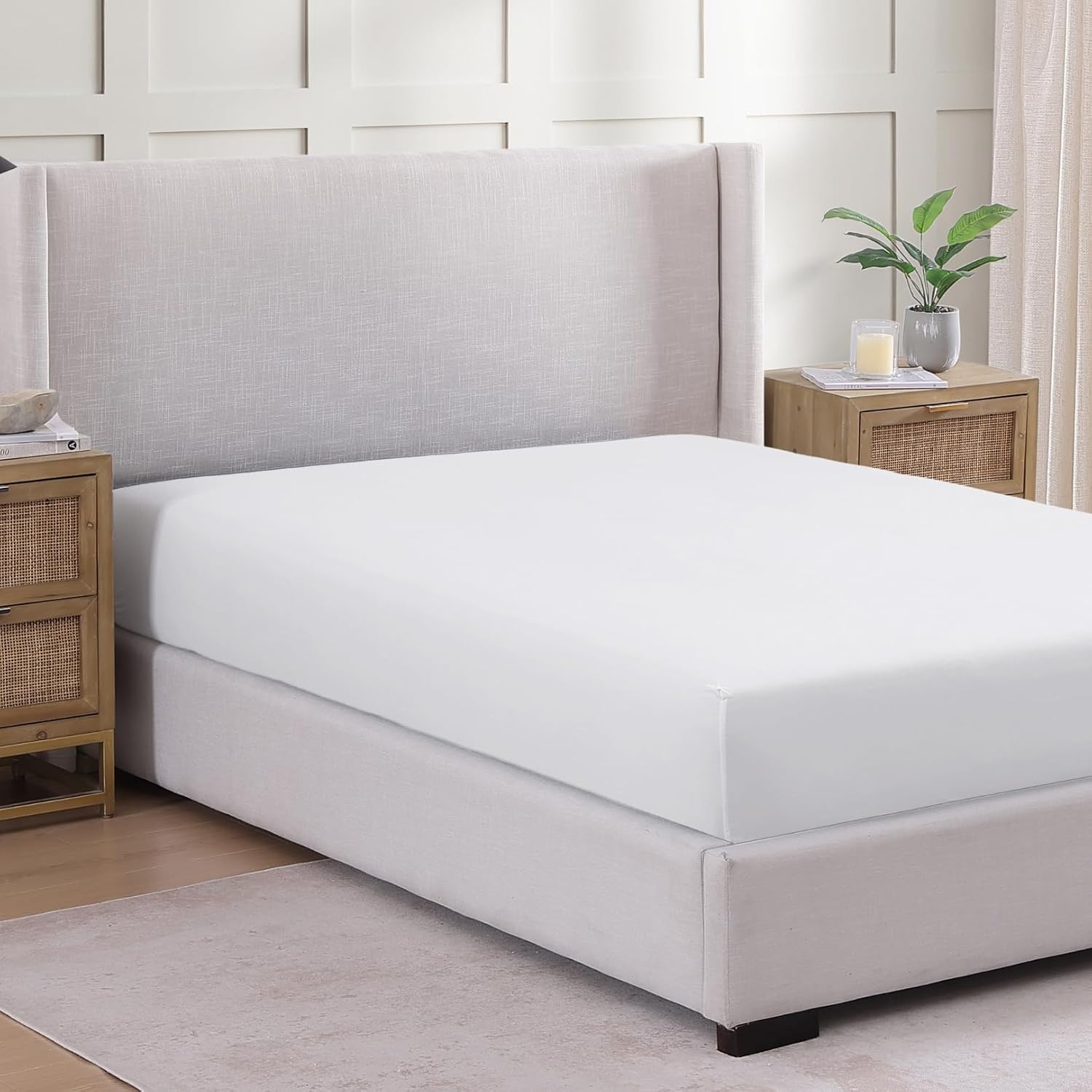Thumbnail 1 de King Fitted Sheet Deep Pocket 14 inch fitted sheet