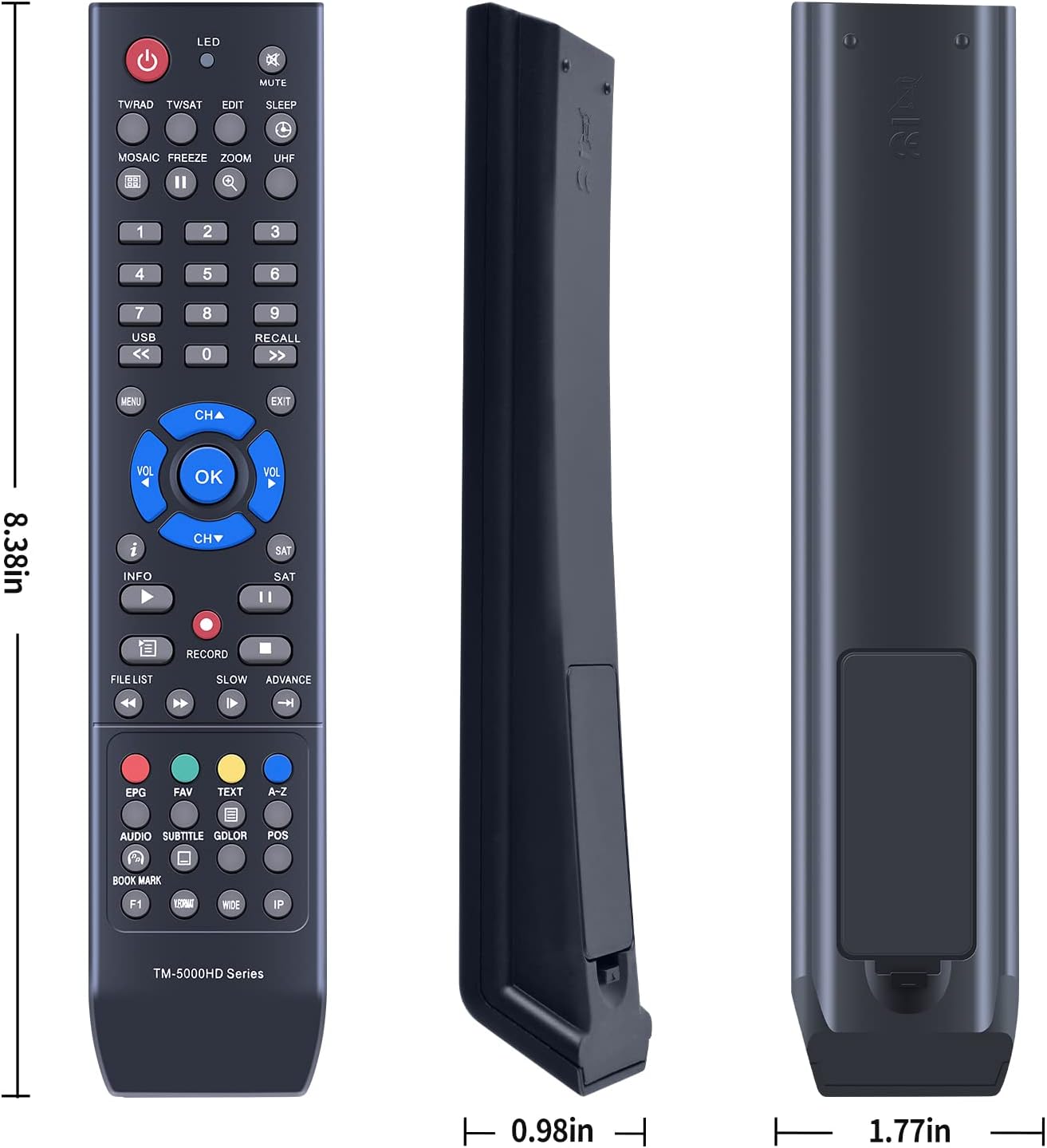 Thumbnail 4 de TCNOUMT TM-5000HD replacement remote control for Technomate TM-5000HD series