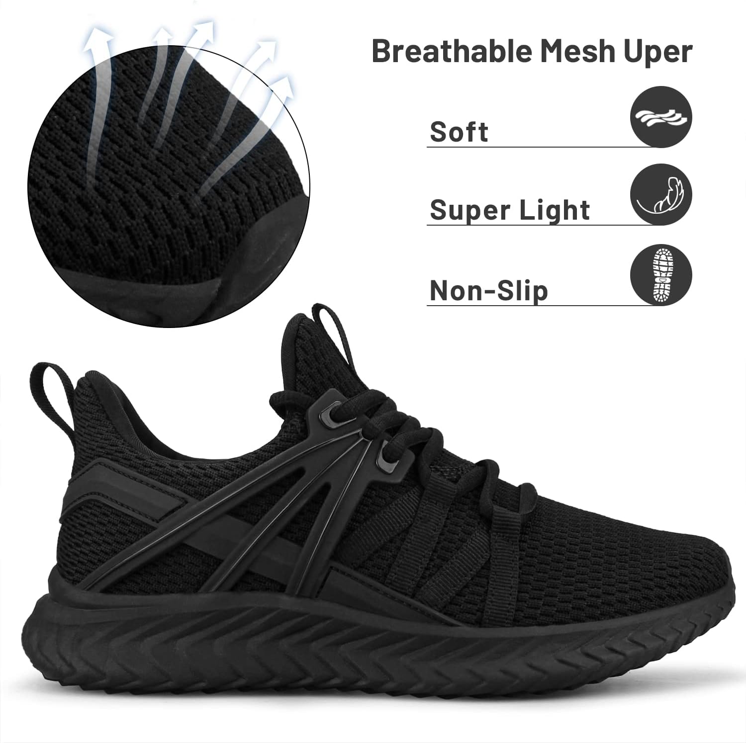 Detalle 2 de Abboos Womens Slip On Sneakers lightweight walking shoes