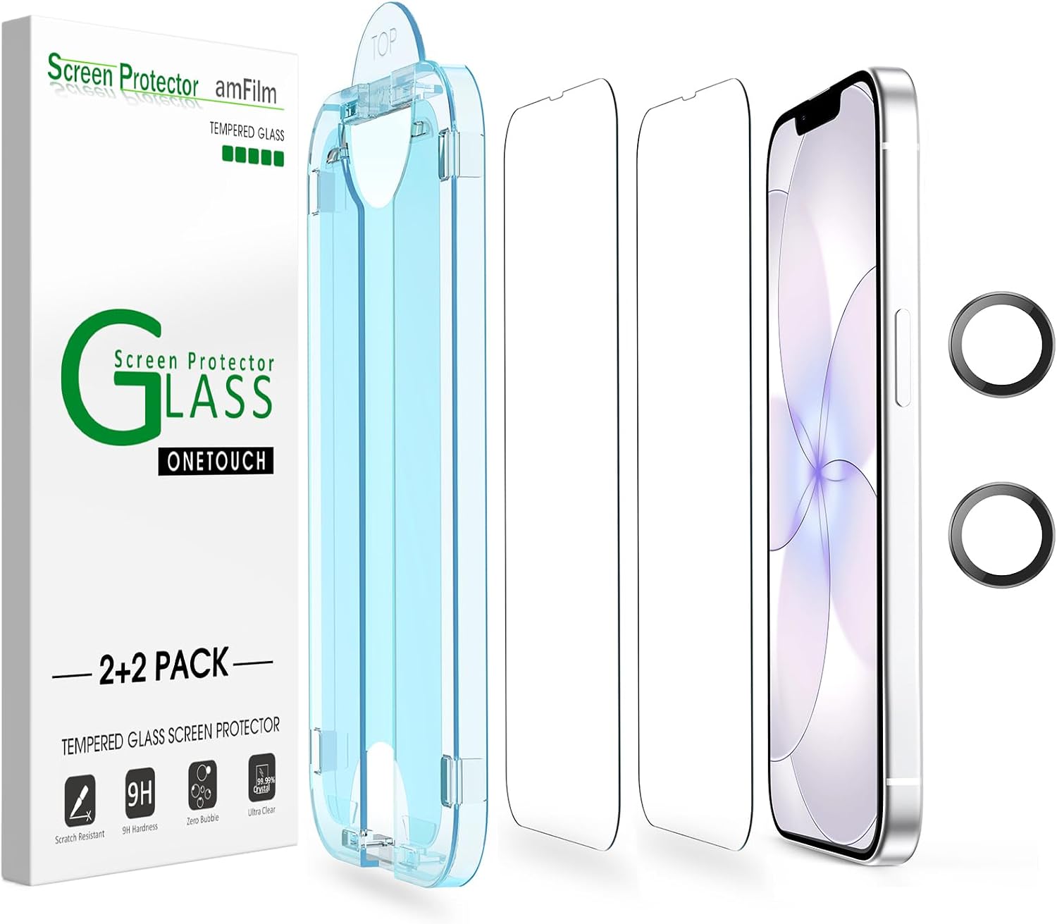 Detalle de amFilm OneTouch iPhone 17e Screen Guard