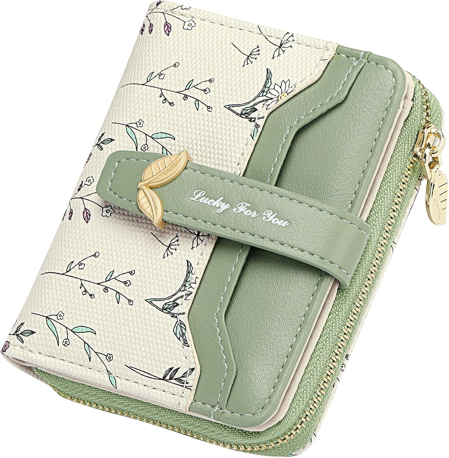 Thumbnail 6 de GAEKEAO Purses for Women: Small Leather Bifold with RFID Blocking, Zipper Pocket and ID Window