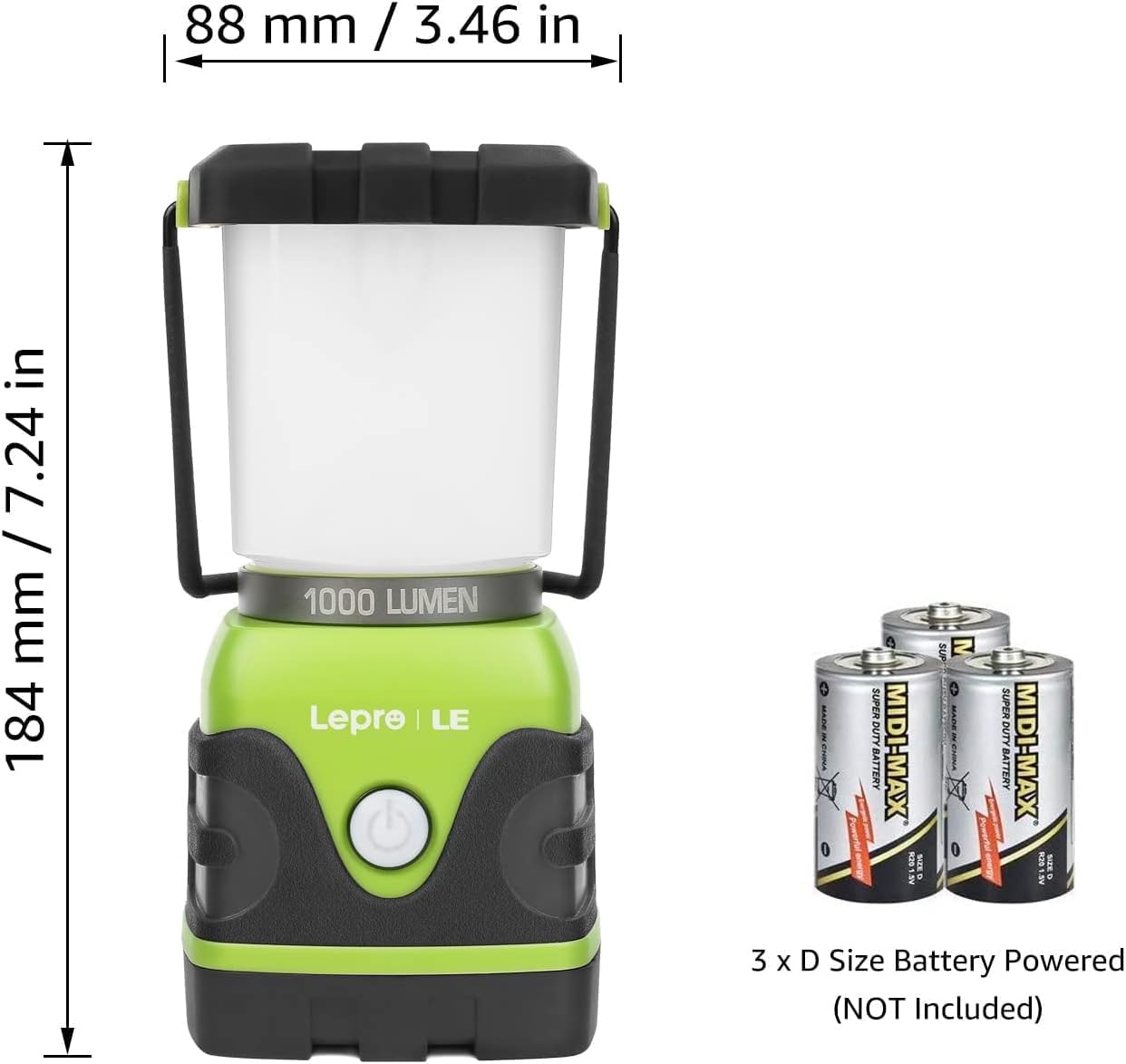 Thumbnail 5 de LE Camping Lantern 1000 lumen battery-powered lamp 🔦