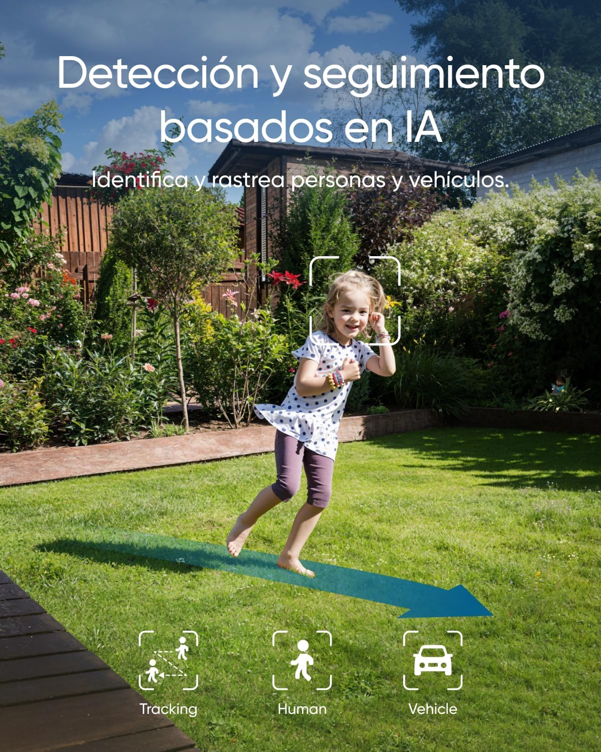 Detalle 2 de eufy Security Floodlight Cam E30 2K, 2.000 lúmenes