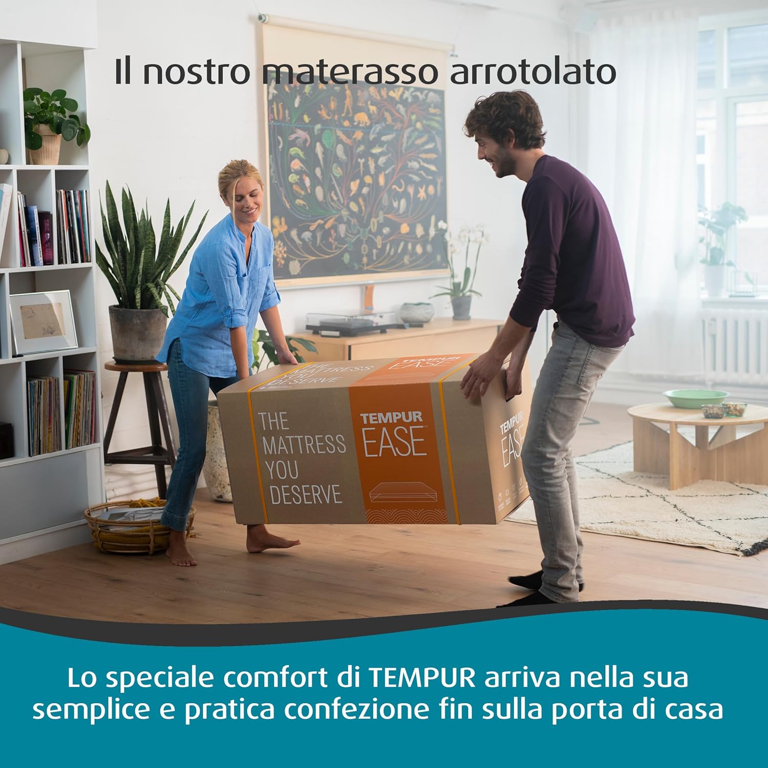 Thumbnail 3 de TEMPUR EASE materasso arrotolato singolo 90 x 200 cm – memory foam, fodera lavabile