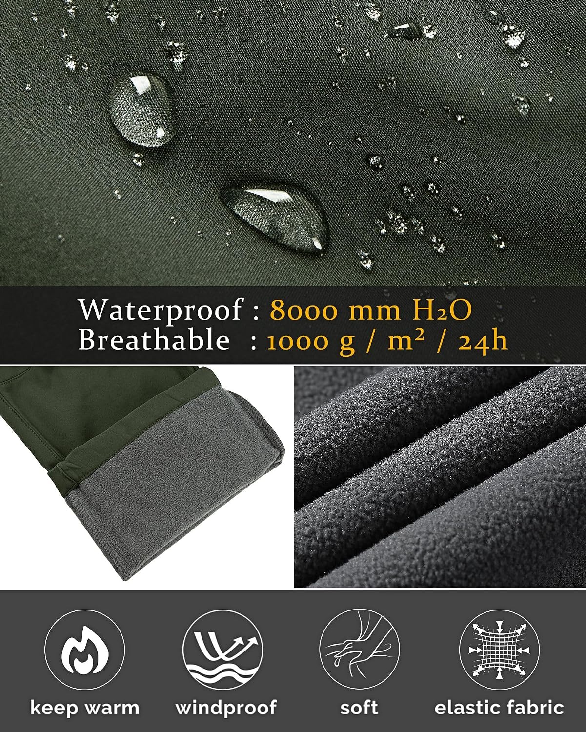Thumbnail 6 de 33,000ft Womens Hiking Pants Waterproof 1 Winter Softshell