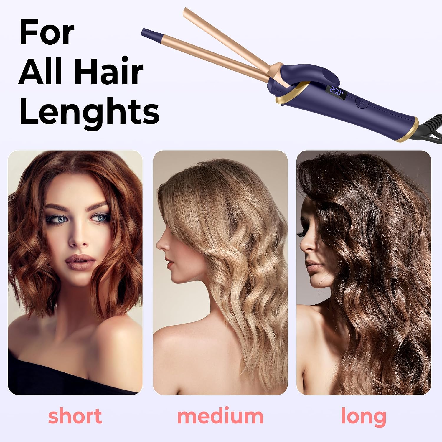 Detalle de UMIGA Mini Curling Tongs 25mm Travel
