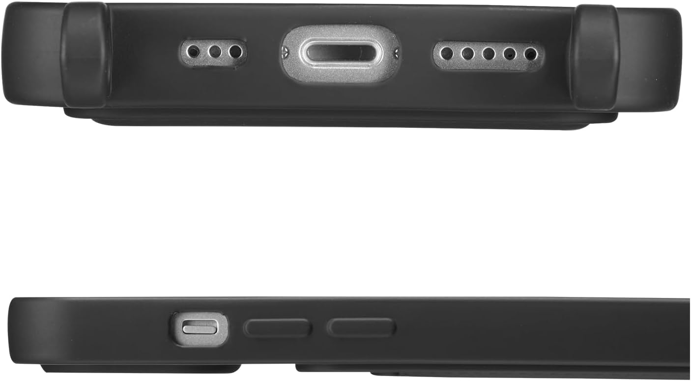 Thumbnail 2 de ZTOFERA Handykette Hülle für iPhone 15 mit Kartenhalter und Umhängeband aus Liquid Silikon – Schwarz