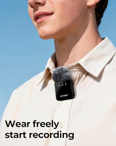 Thumbnail 1 de PQRQP 3-in-1 Wireless Mini Microphone for iPhone, Android, and Camera – Soot Black