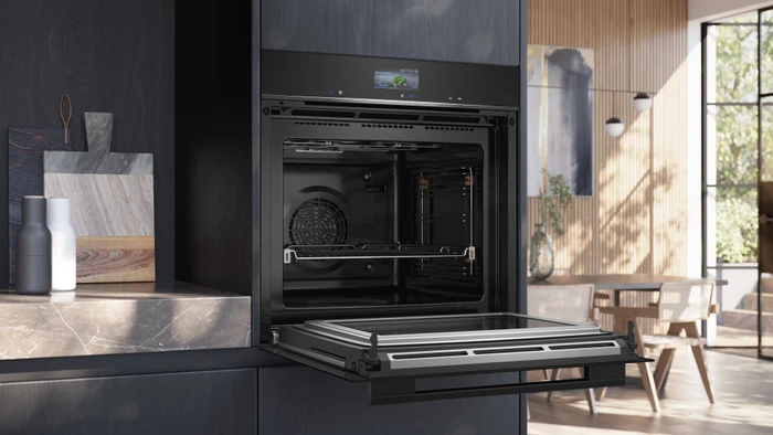 Detalle de Siemens HM776GKB1 Pyrolyse Backofen mit Mikrowelle