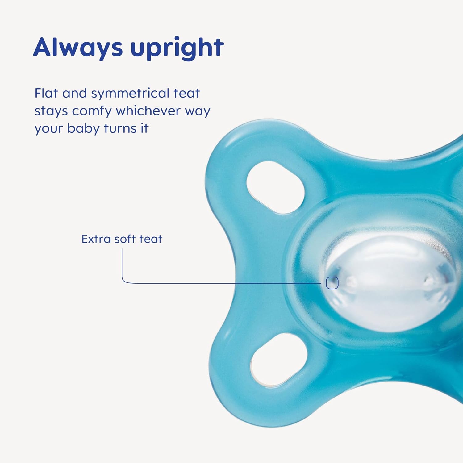 Detalle de MAM Comfort Soothers 0-3 Months | 2 Pack with Self-Sterilising Case