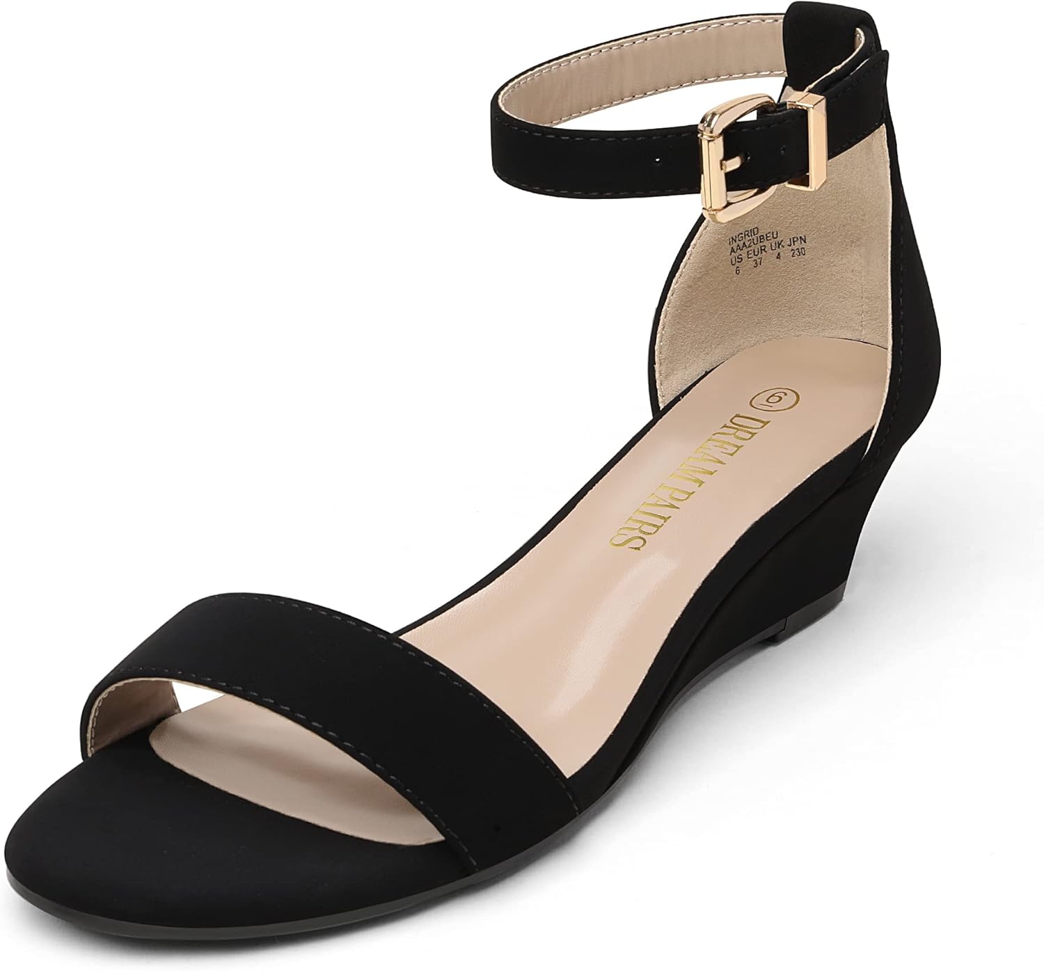 Thumbnail 3 de DREAM PAIRS Women's Ingrid Ankle Strap Low Wedge Sandal