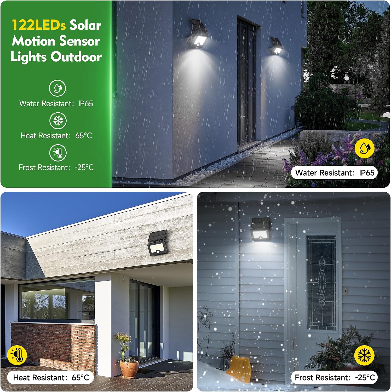 Detalle 2 de OHAYORI Focos Solares Exterior 122 LED 2200 mAh