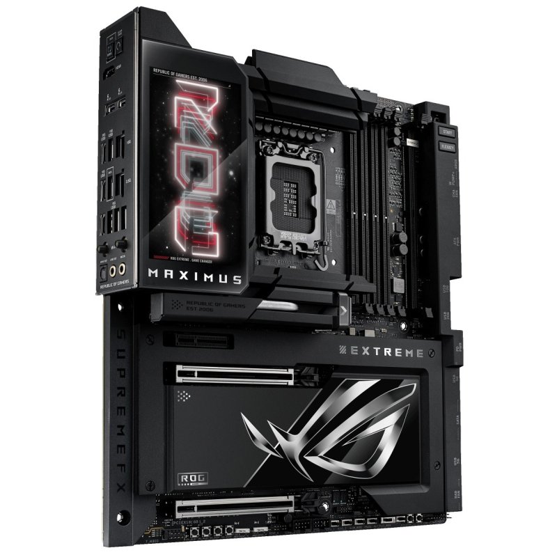 Detalle de ASUS ROG MAXIMUS Z890 Extreme placa base 5 pulgadas LCD
