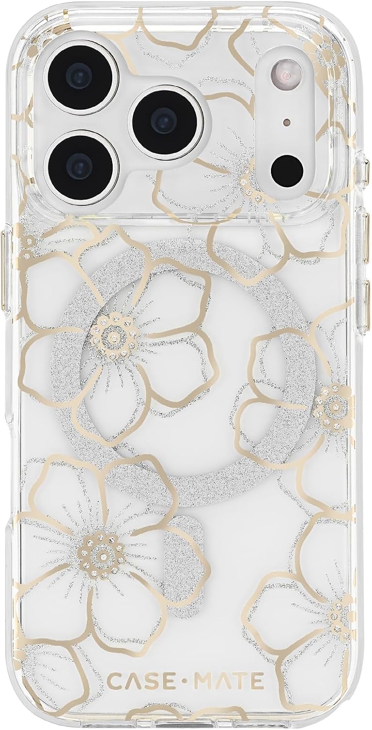 Detalle de Case-Mate iPhone 17 Pro Case Floral Gems
