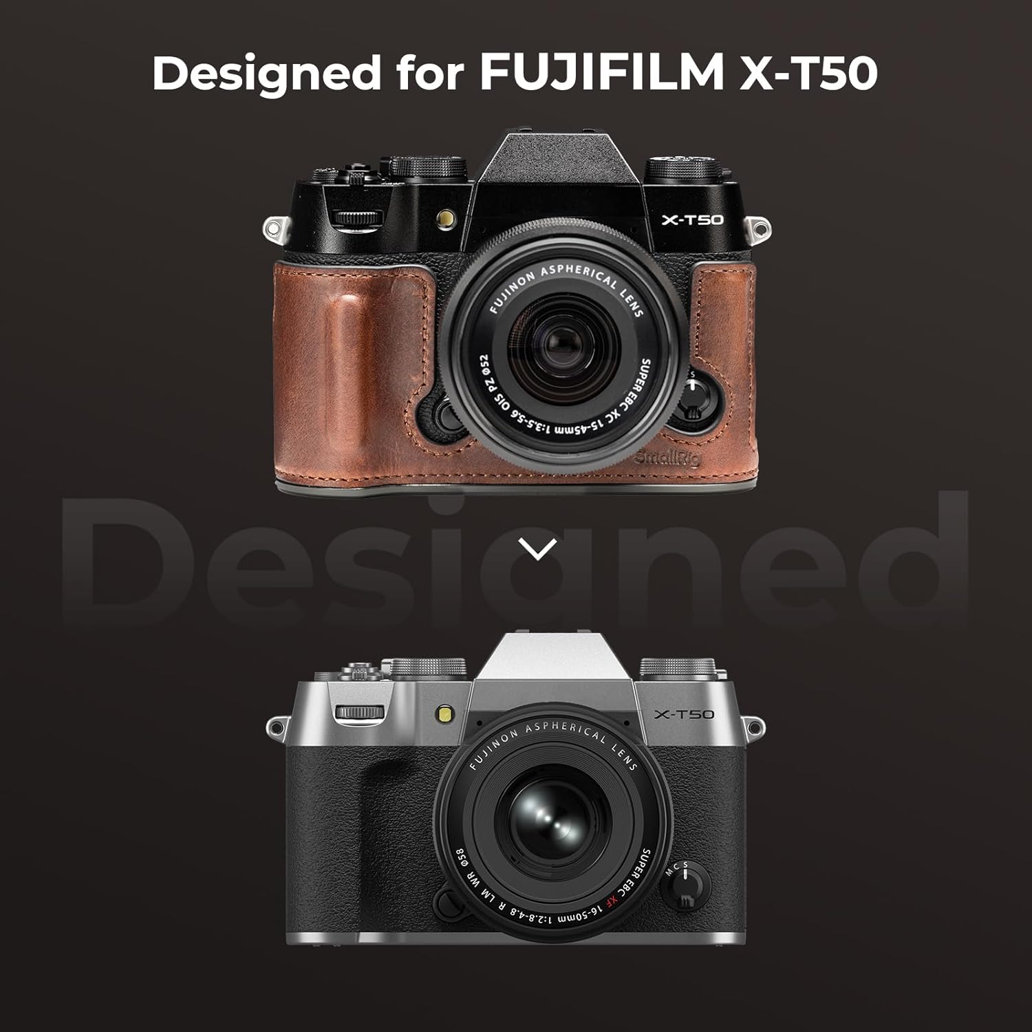 Detalle 2 de SMALLRIG X-T50 étui cuir rétro 4710