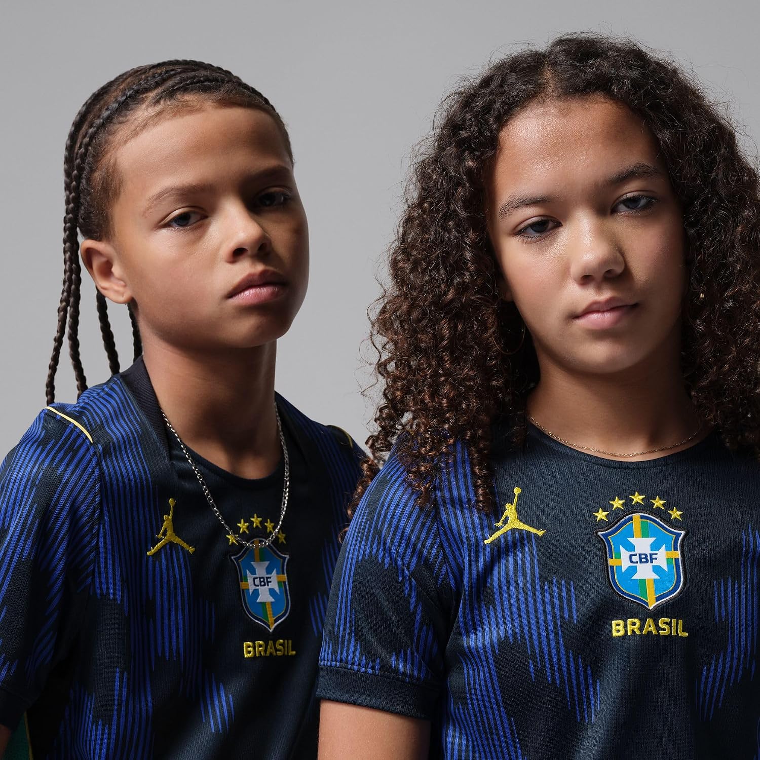 Detalle 2 de Nike Jordan Brasil 2026 – dziecięca replika koszulki wyjazdowej Dri-FIT