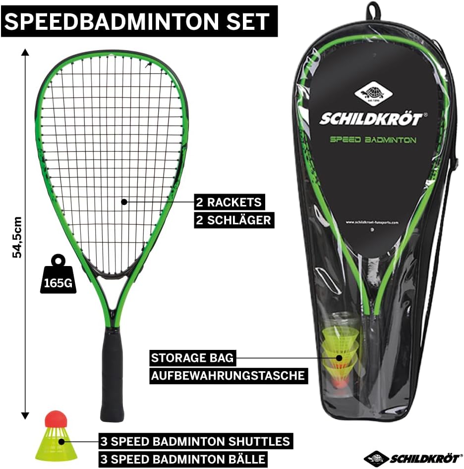 Detalle 2 de Speedbadminton Set – Einsteiger-Set für Freizeitspieler