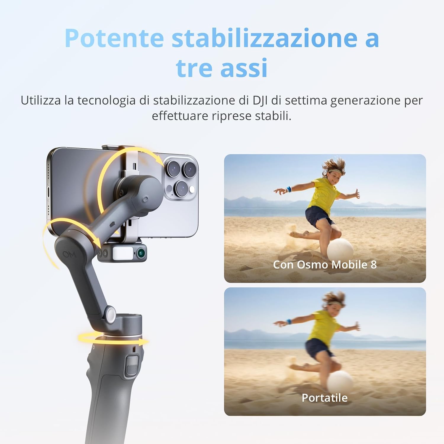 Thumbnail 5 de DJI Osmo Mobile 8 stabilizzatore smartphone 10 h
