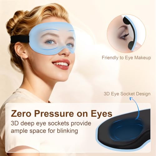 Detalle de Gritin 100% Blackout Sleep Eye Mask – Side Sleepers Friendly