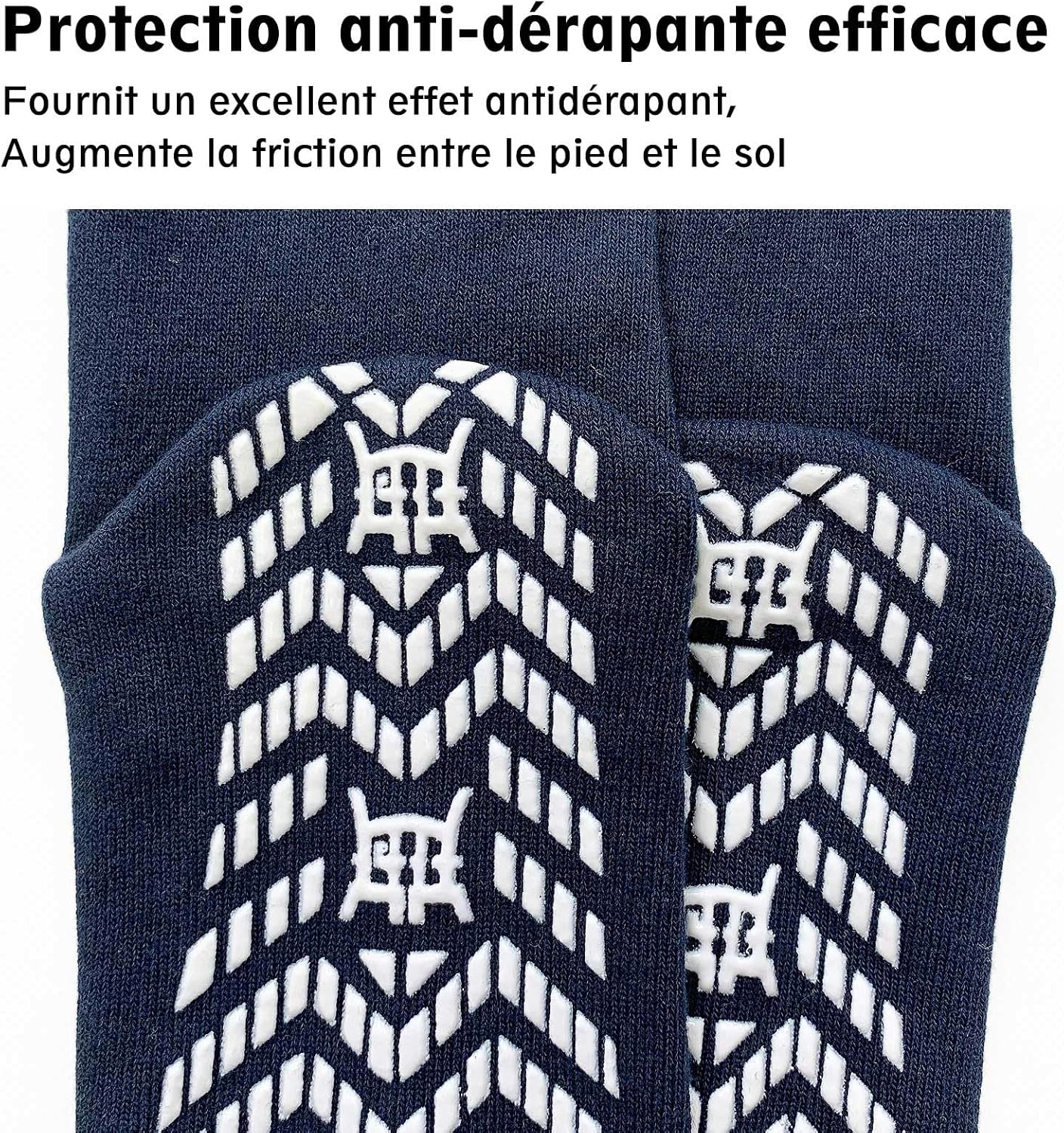 Thumbnail 4 de PUTUO Homme Chaussettes Antidérapantes 39-50 4 paires