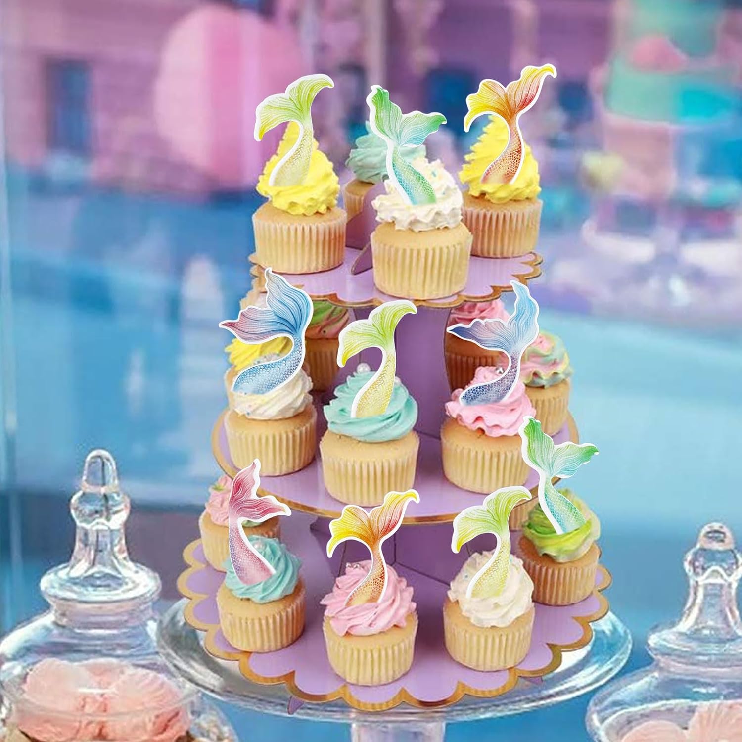 Detalle de Ercadio Wafer Paper Cupcake Toppers