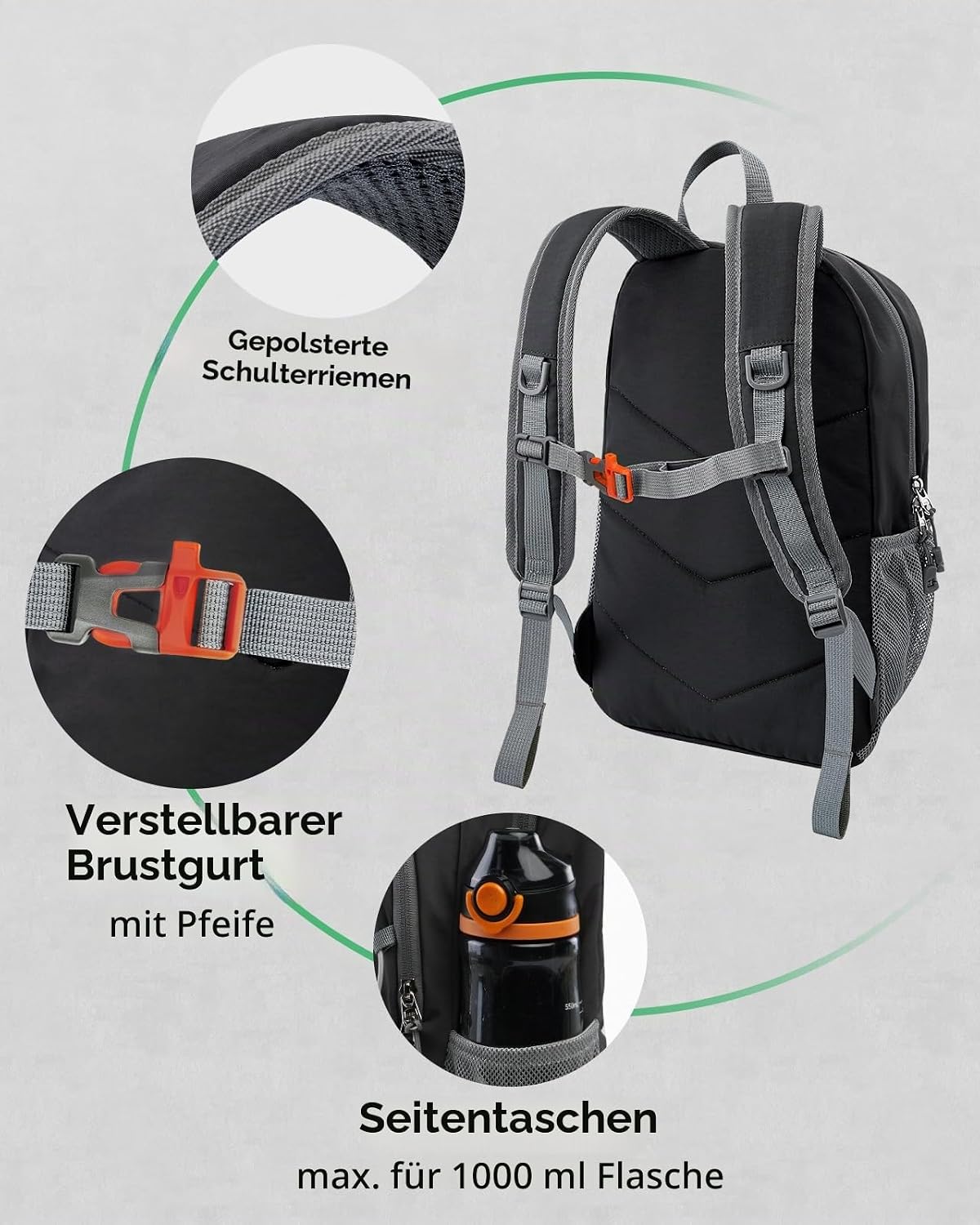 Detalle 2 de WATERFLY Rucksack 12L Wanderrucksack
