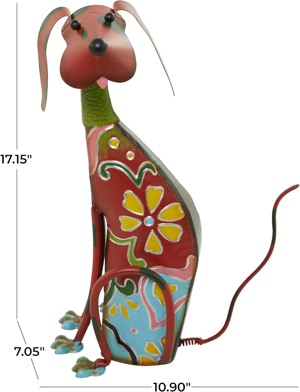 Thumbnail 5 de Deco 79 Metal Dog Garden Sculpture