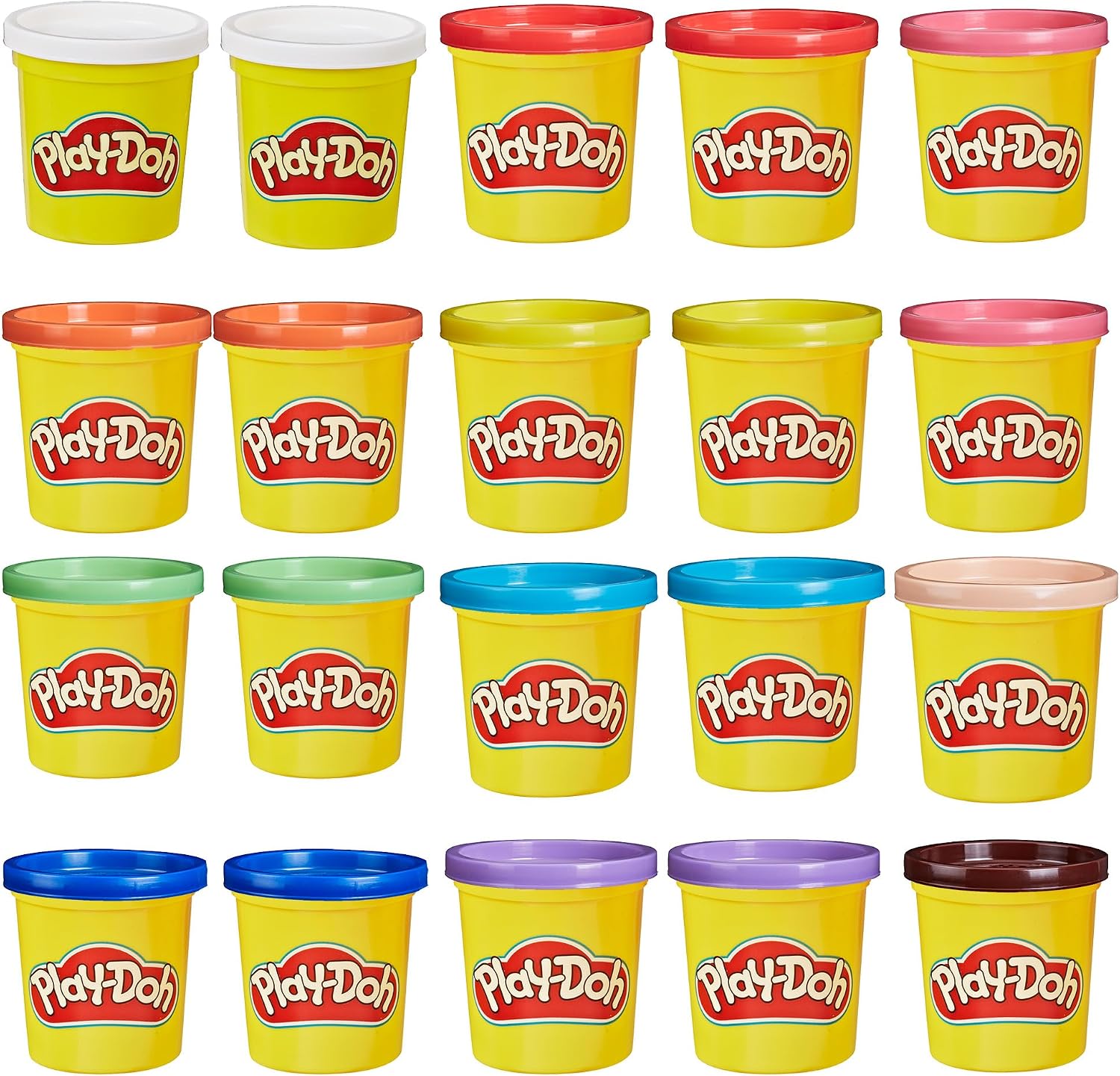 Detalle 2 de ハズブロ Play-Doh A7924 こむぎねんど 20個セット・11色・計1.7kg