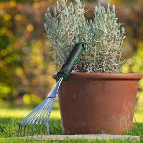 Detalle 2 de Bosch rastrillo de mano ergonómico, acero inoxidable 🪓