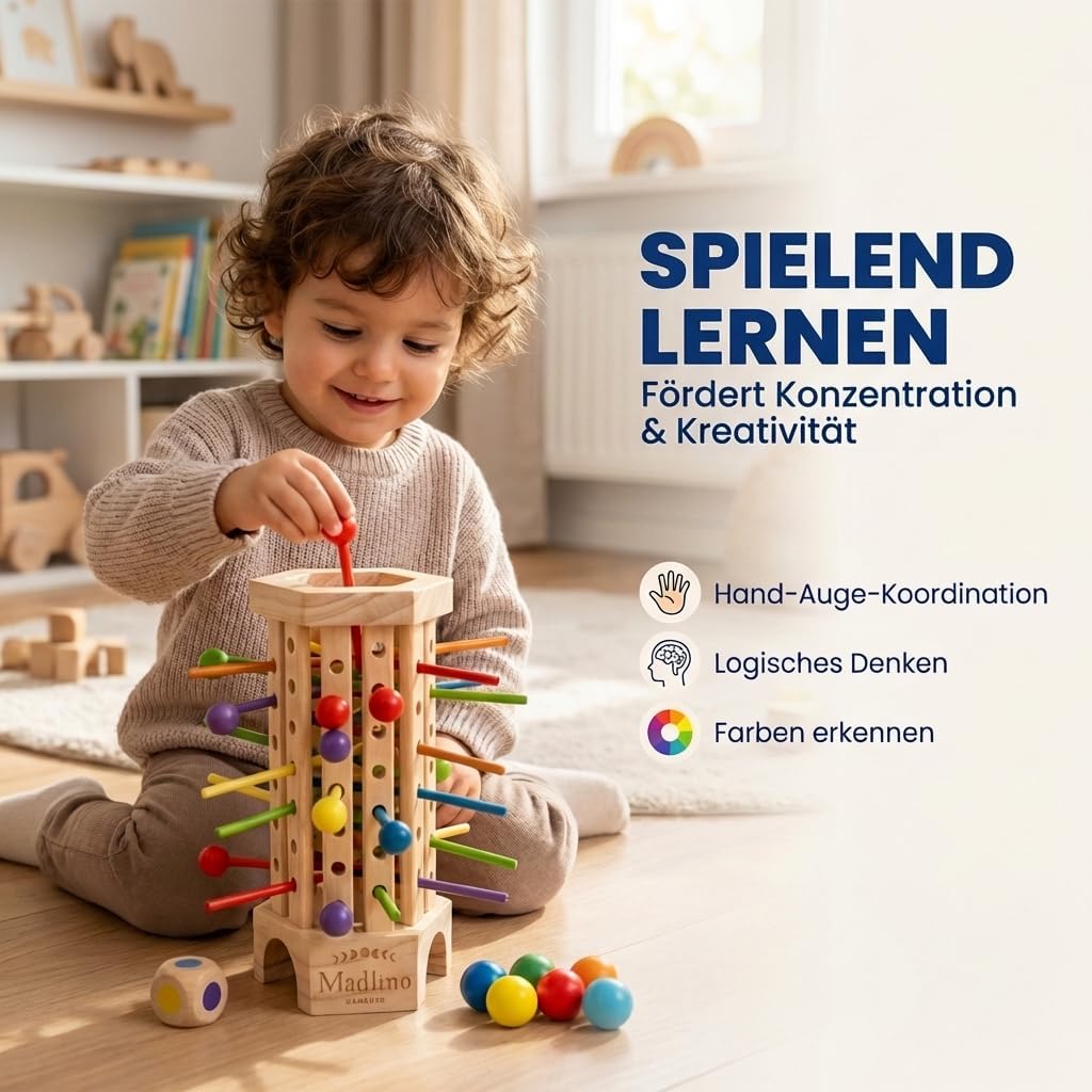 Thumbnail 1 de Madlino Farblernturm – Montessori Spielzeug ab 3 Jahre