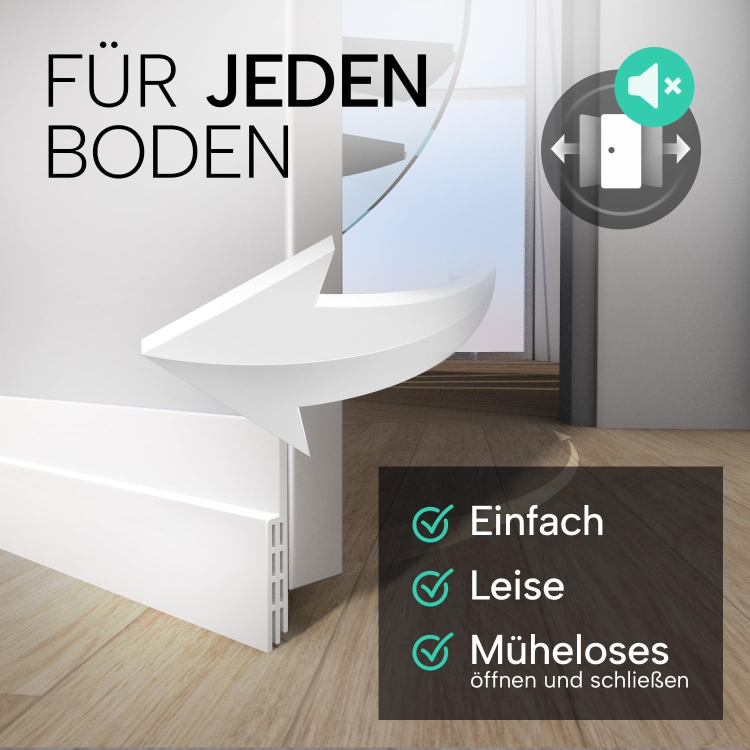 Detalle 2 de Vellure Türdichtung selbstklebend 1 Stück 🚪
