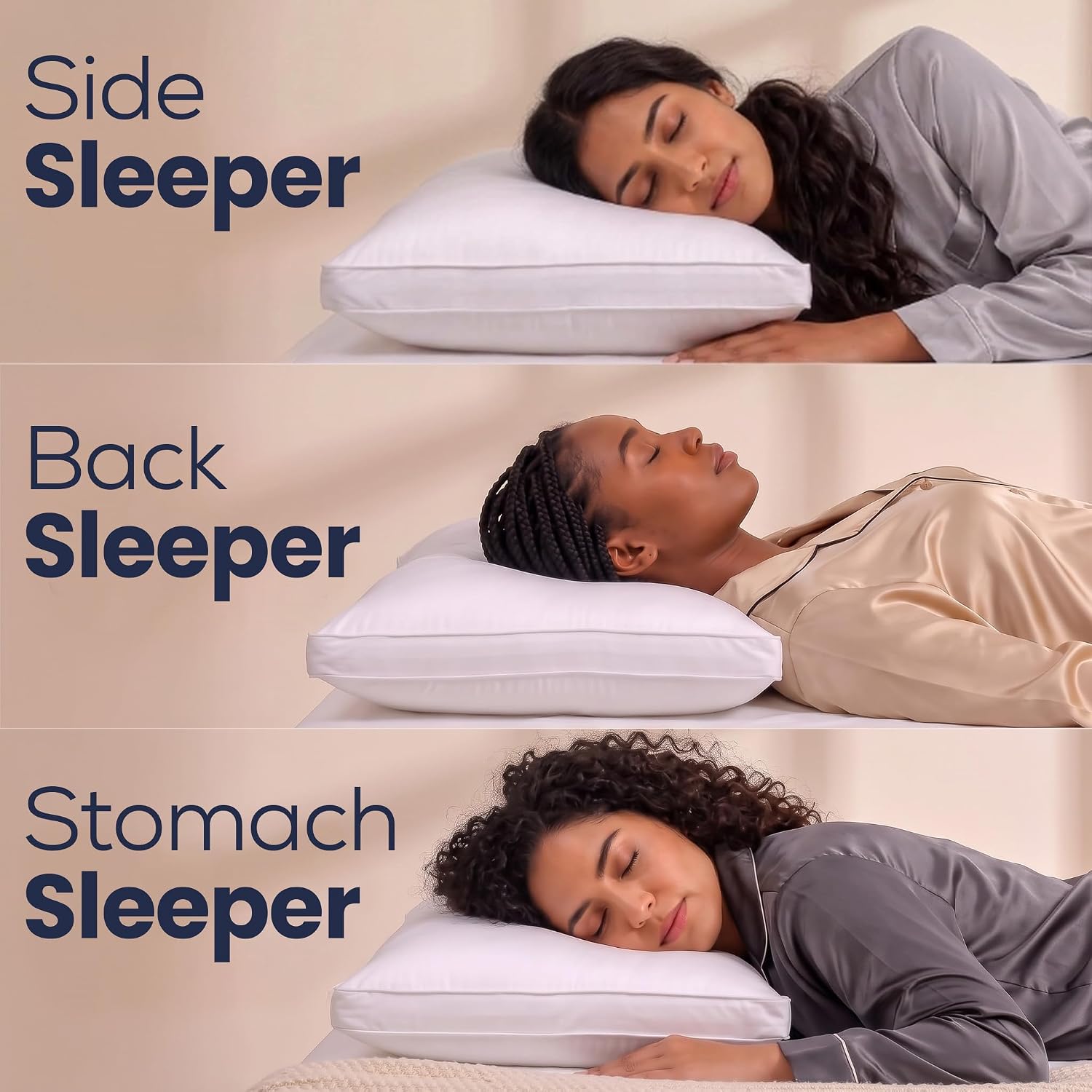 Detalle 2 de Utopia Bedding Gusset Bed Pillow, Hotel-Quality Comfort (Queen, Set of 2)
