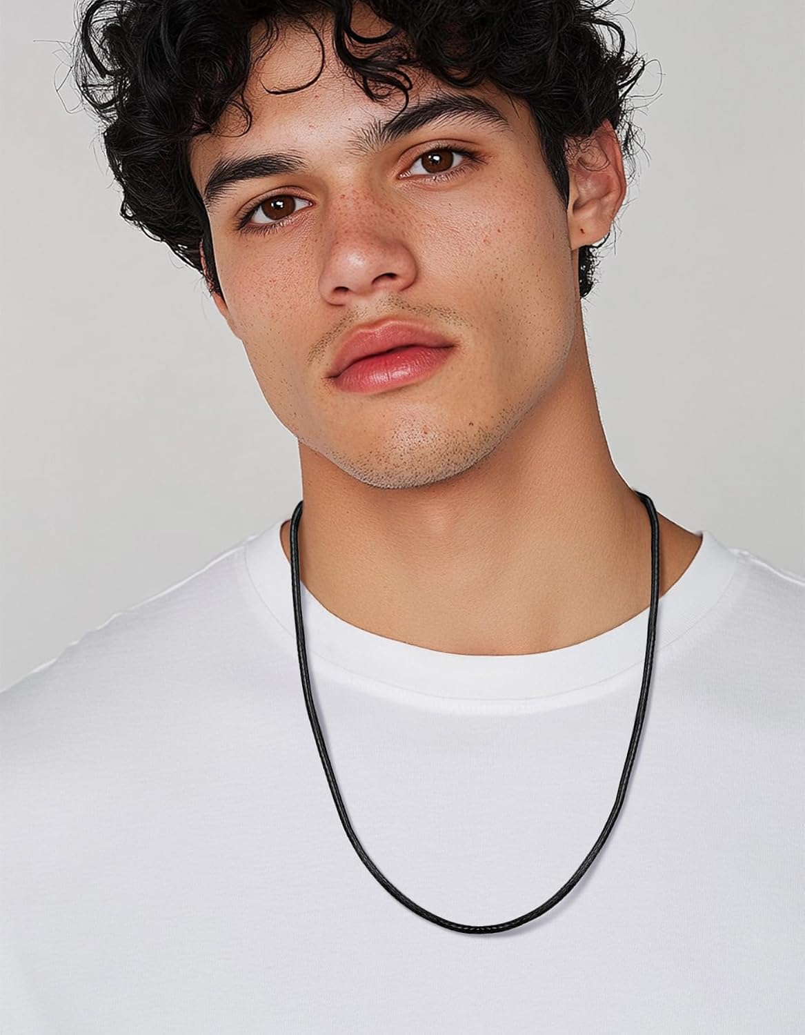 Thumbnail 1 de ChainsHouse – Chaine Collier Cordon Cuir Homme pour Pendentif, cuir véritable, corde de cire 2 mm